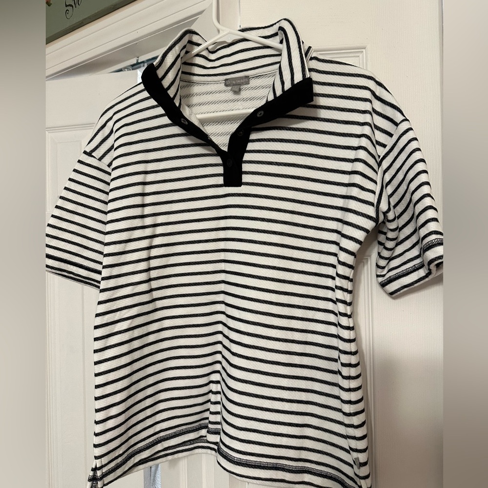 CLEANOUT- MAKE AN OFFER! Talbots terry fabric striped top - size small